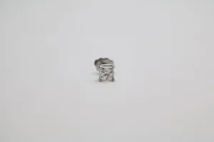 14K Single White Gold Diamond Earring (0.30CTW)