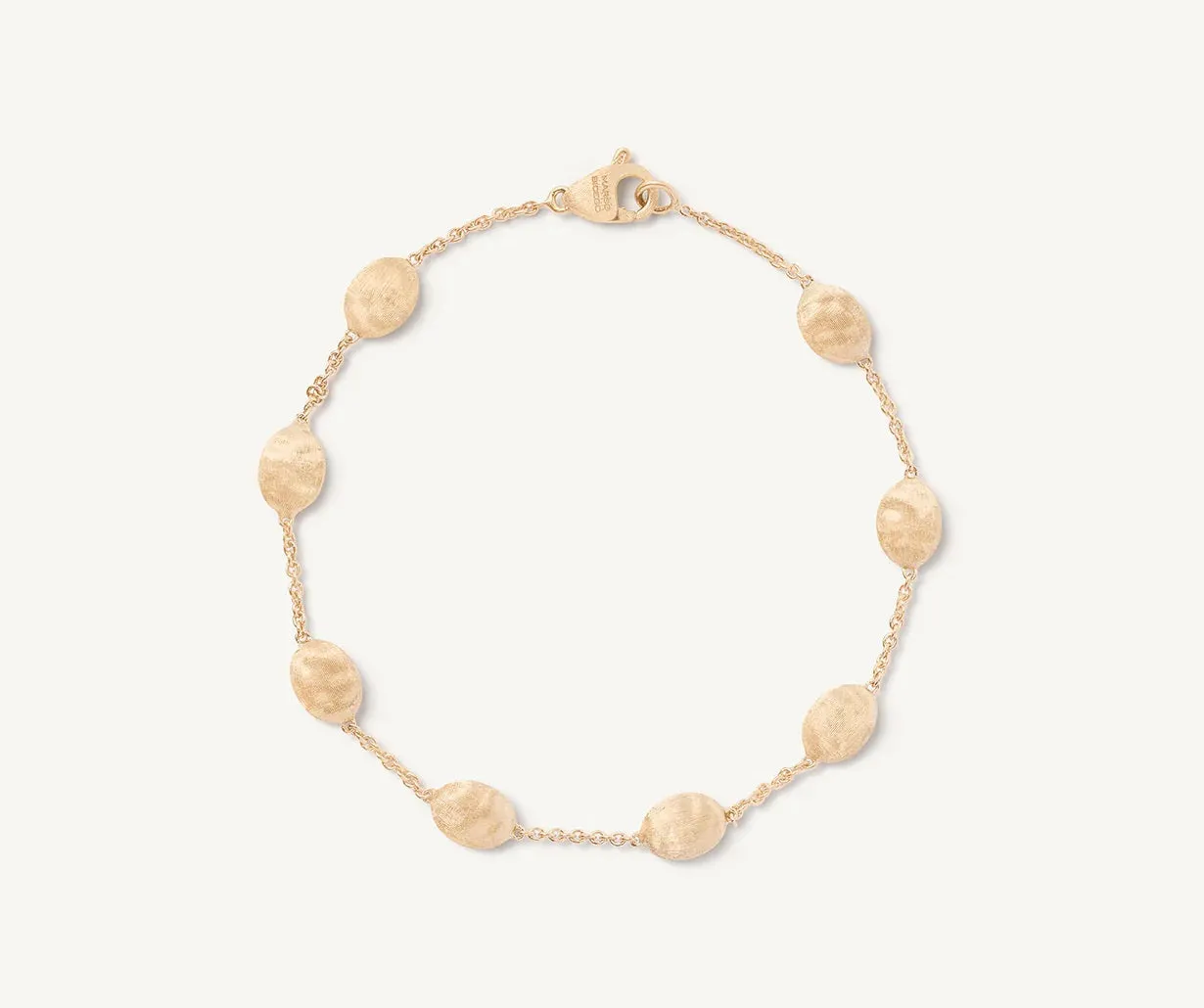 18K YELLOW GOLD MEDIUM BEAN BRACELET FROM THE SIVIGLIA COLLECTION
