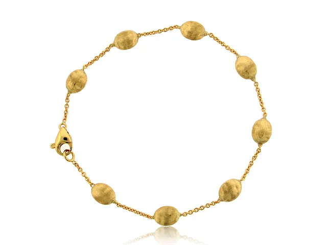 18K YELLOW GOLD MEDIUM BEAN BRACELET FROM THE SIVIGLIA COLLECTION