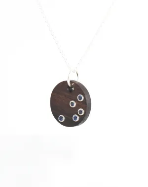 5 BLUE SAPPHIRE ROUND - Silver