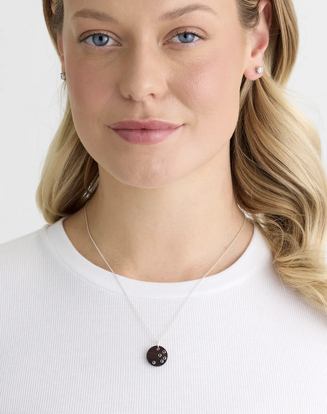 5 BLUE SAPPHIRE ROUND - Silver