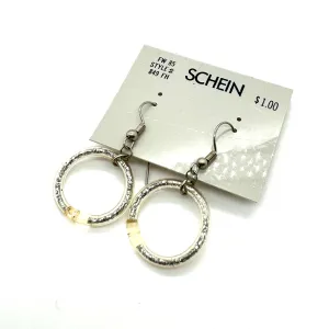 '80's Jelly Glitter Droop Earrings - Small Silver - Kooky Deadstock Earrings