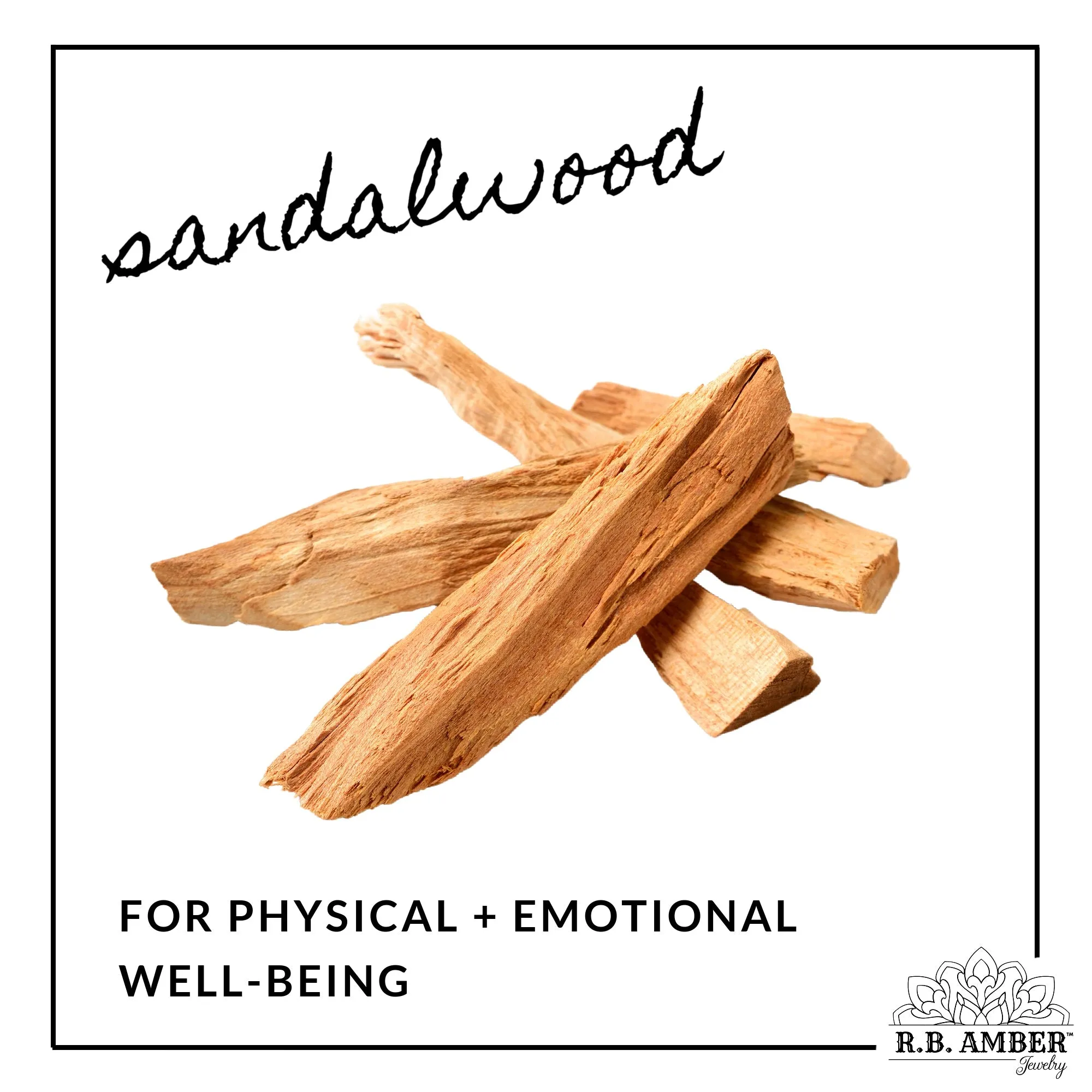 Adults | Sandalwood   Raw Cognac Amber Anklet