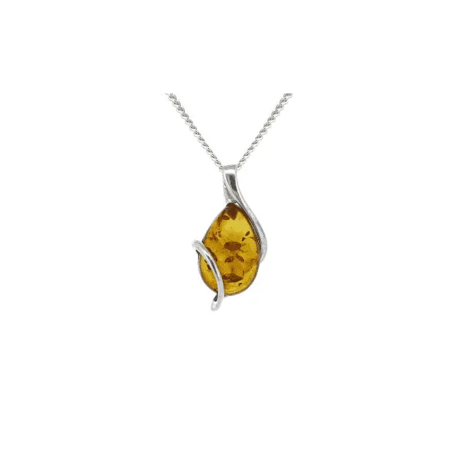 Amber Swishes Pendant