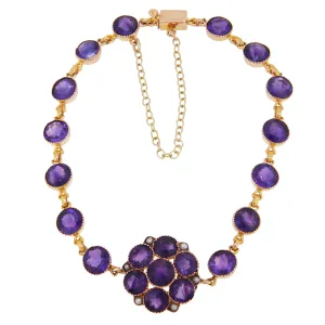 Amethyst & Pearl Set Bracelet