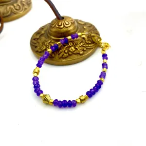 Amethyst Bead Bracelet