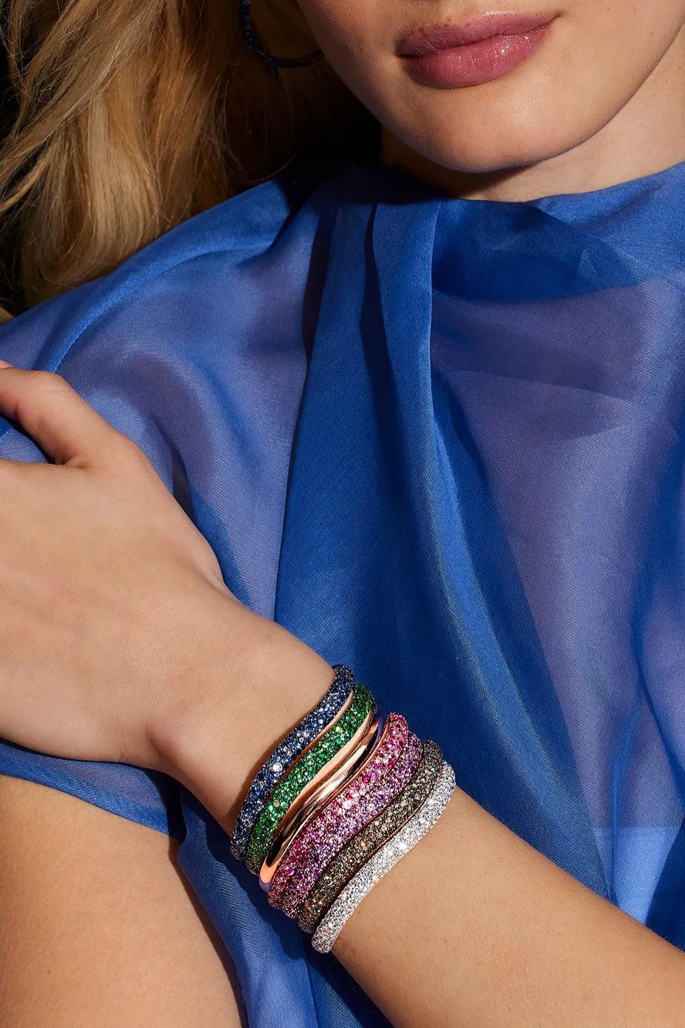 Amethyst Julian Wave Bracelet - Yellow Gold