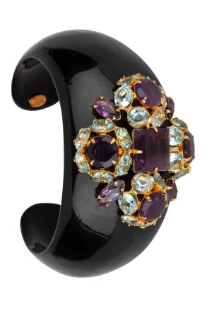Amethyst Quartz Ariadne Cuff Bracelet