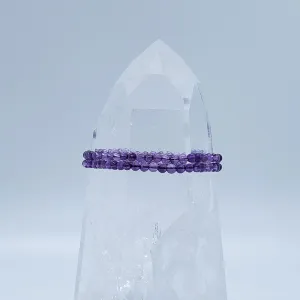 Amethyst | Serenity | Stone Beaded Bracelet | 4mm