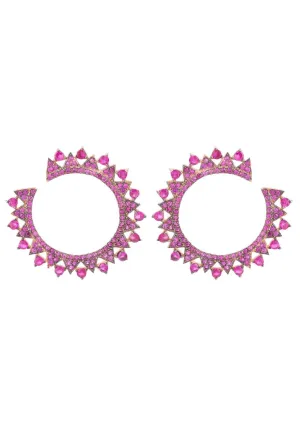 Apollo Hoops Ruby Pink Rosegold