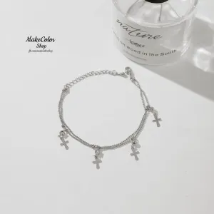 ATMfashions luxury silver charm signal braclet for women atm09