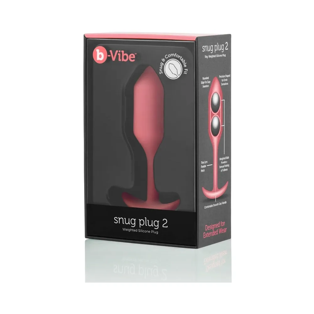 b-Vibe Weighted Snug Plug 2 - 114 g Coral