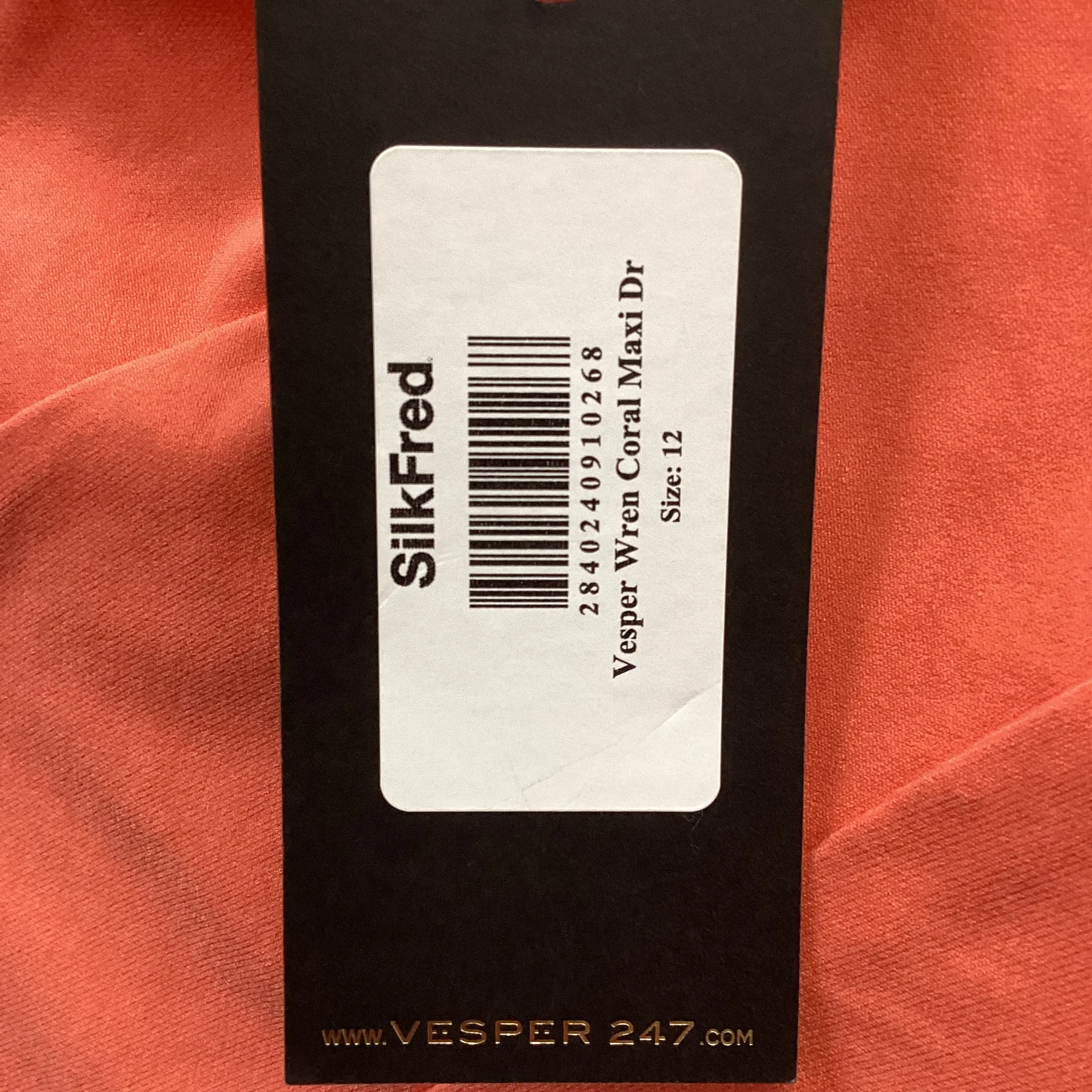 BNWT Vesper SilkFred Coral Dress Size 12