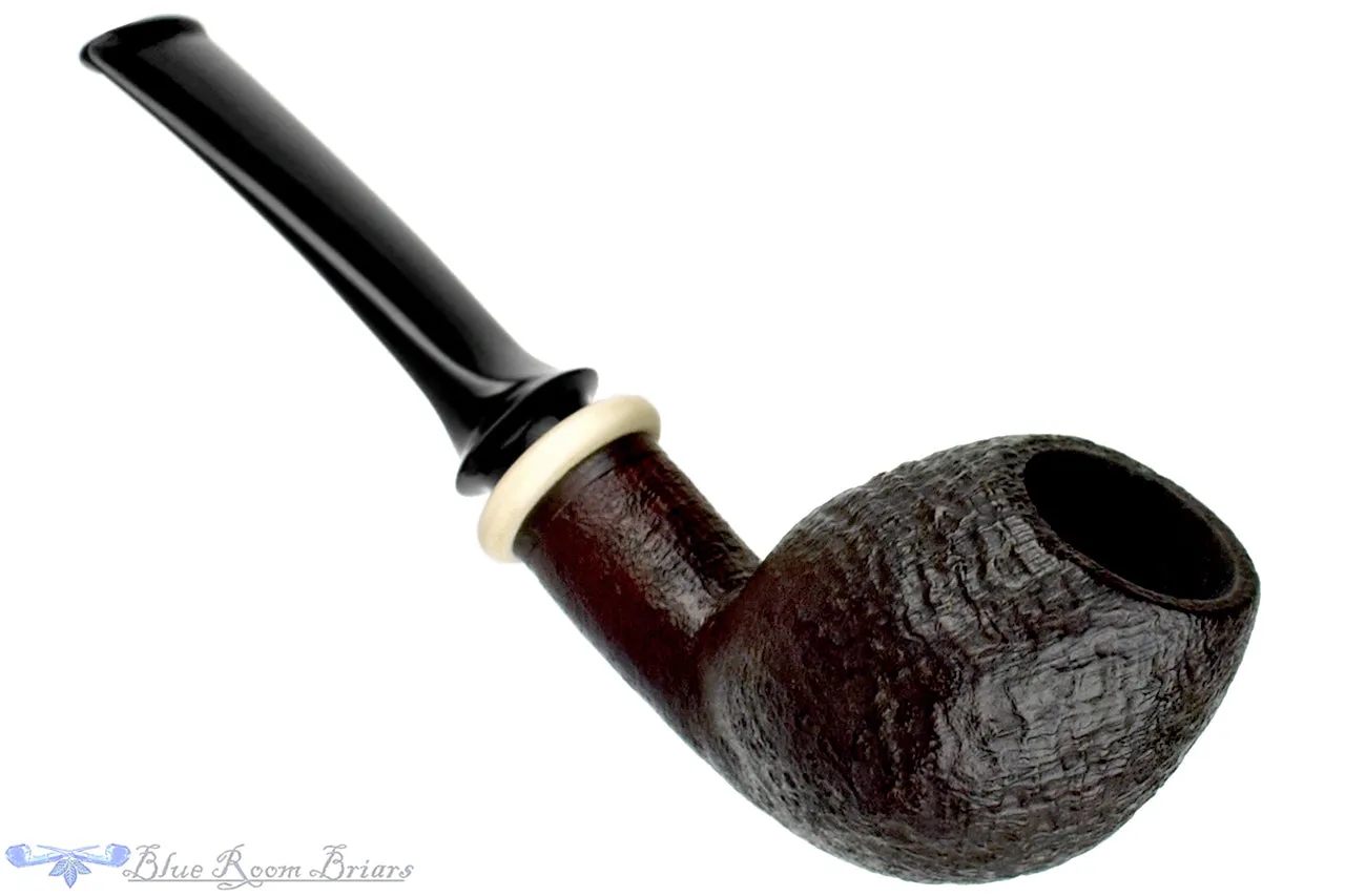 Bonsai Pipe by Tobias Höse Bent Sandblast Egg with Ivorite
