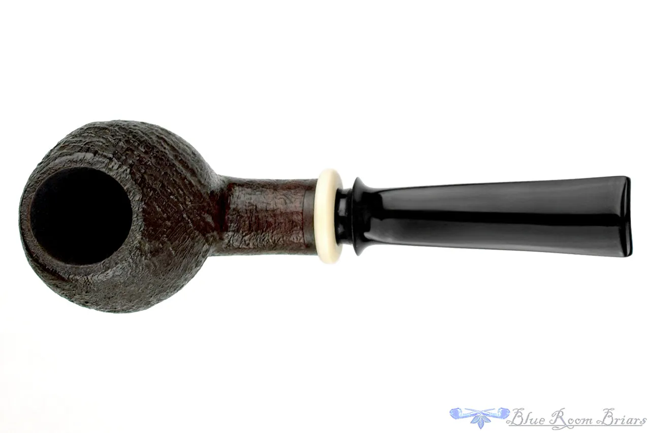 Bonsai Pipe by Tobias Höse Bent Sandblast Egg with Ivorite