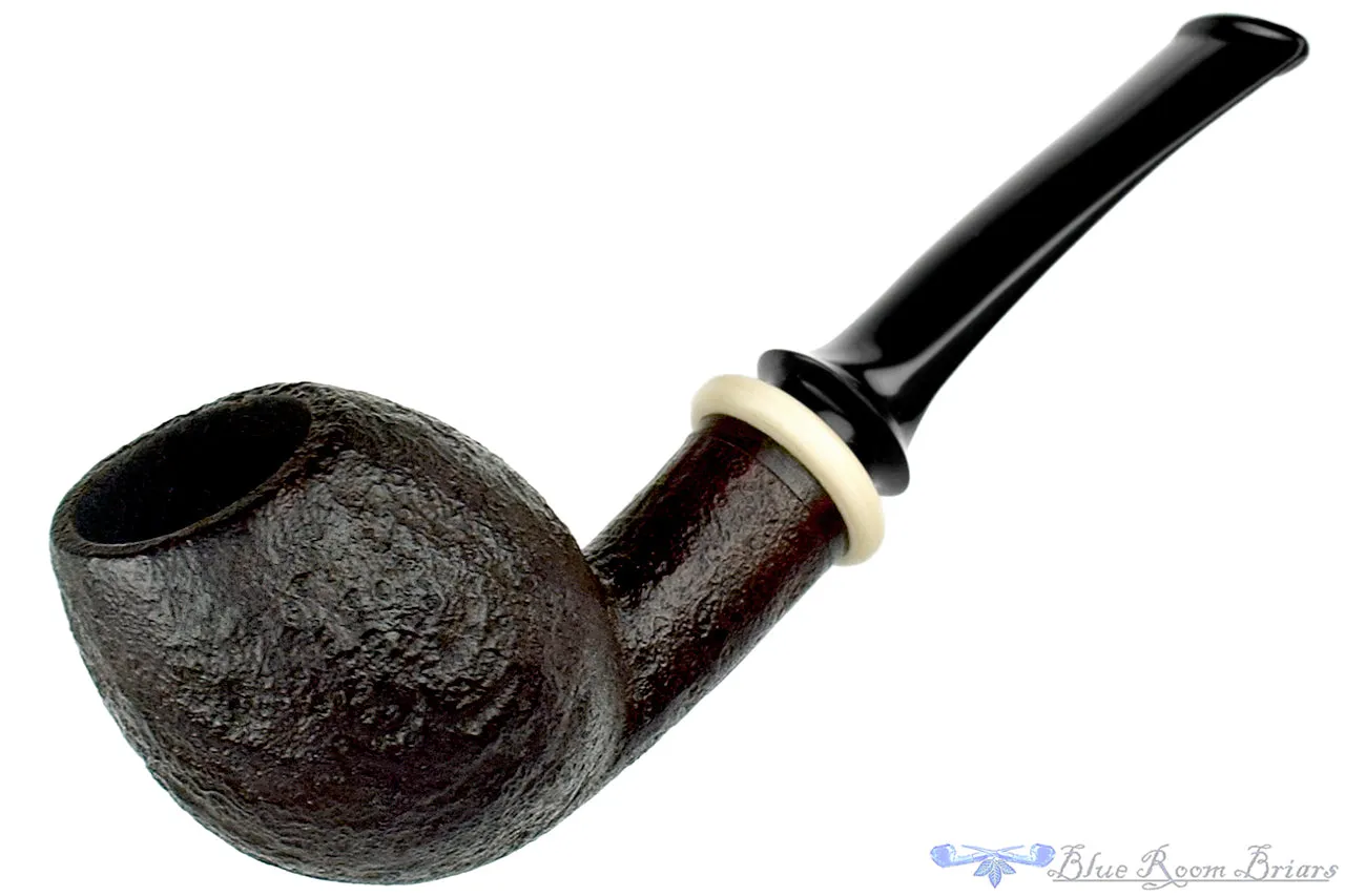 Bonsai Pipe by Tobias Höse Bent Sandblast Egg with Ivorite