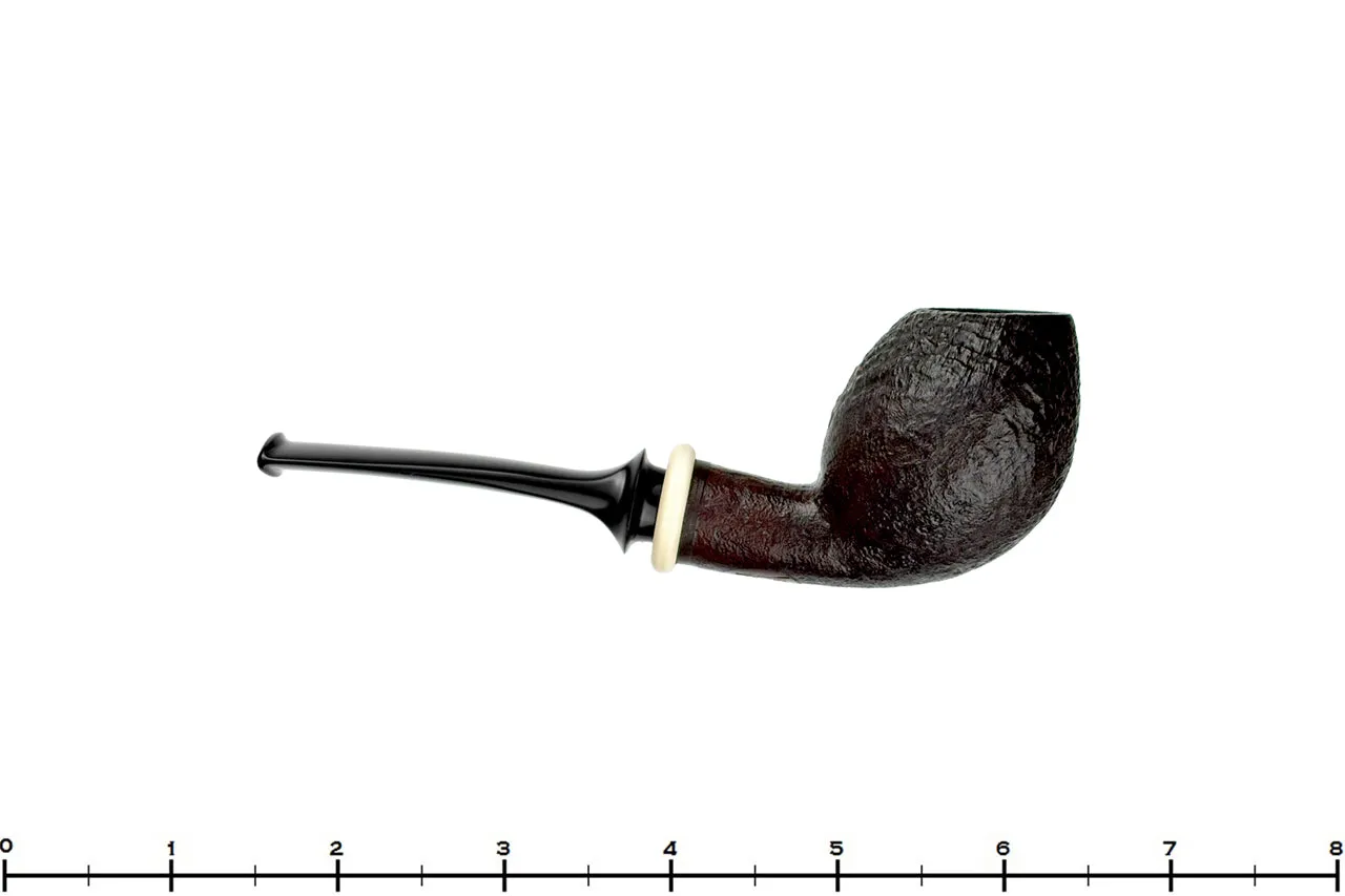 Bonsai Pipe by Tobias Höse Bent Sandblast Egg with Ivorite