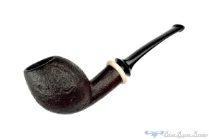 Bonsai Pipe by Tobias Höse Bent Sandblast Egg with Ivorite