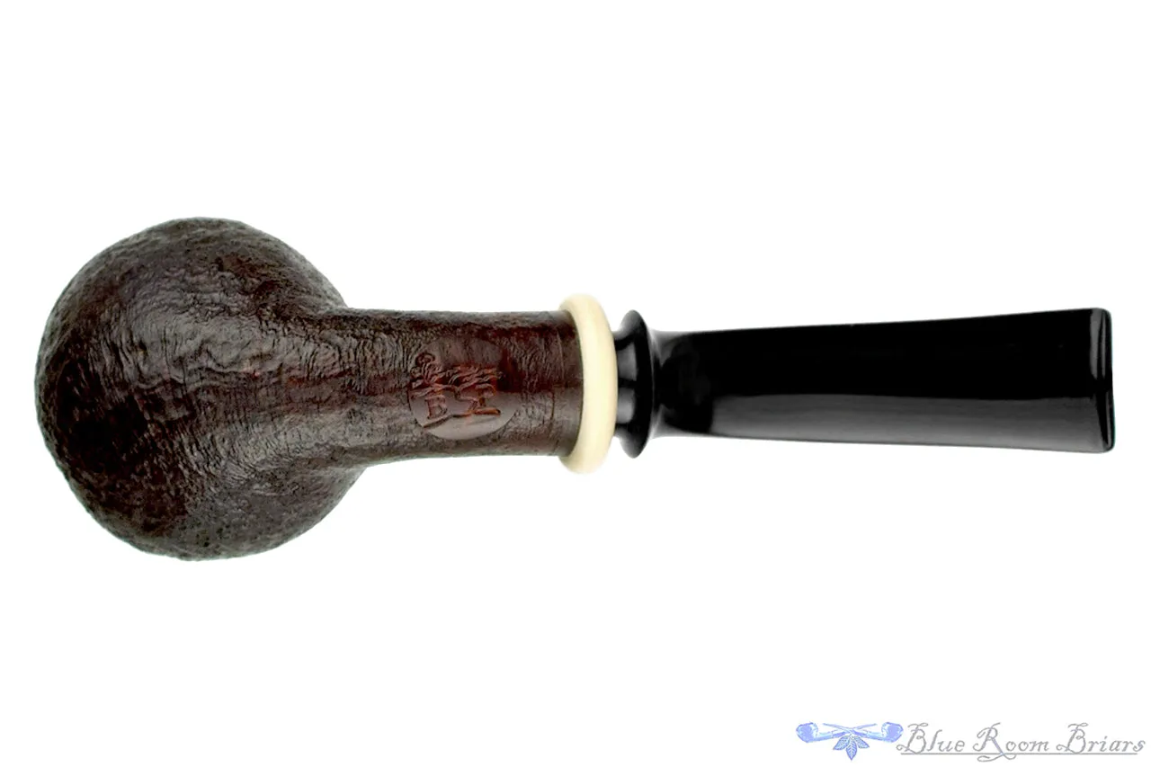 Bonsai Pipe by Tobias Höse Bent Sandblast Egg with Ivorite