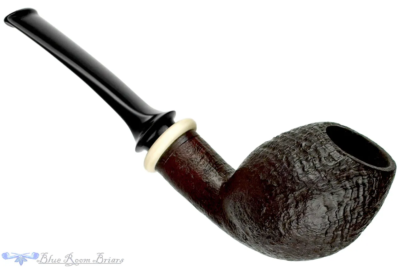 Bonsai Pipe by Tobias Höse Bent Sandblast Egg with Ivorite