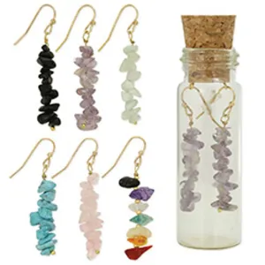 Bottled Treasures Stone Chip Earrings