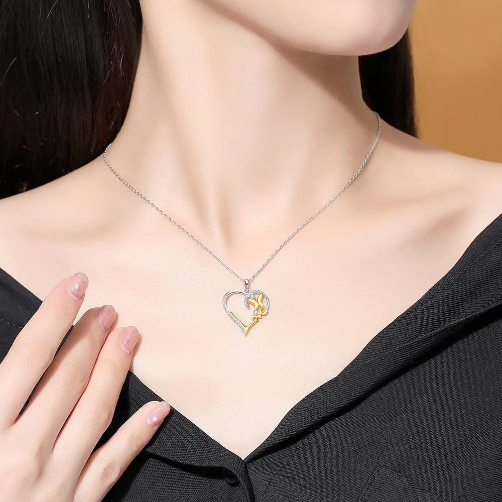 Butterfly Love Heart Necklace
