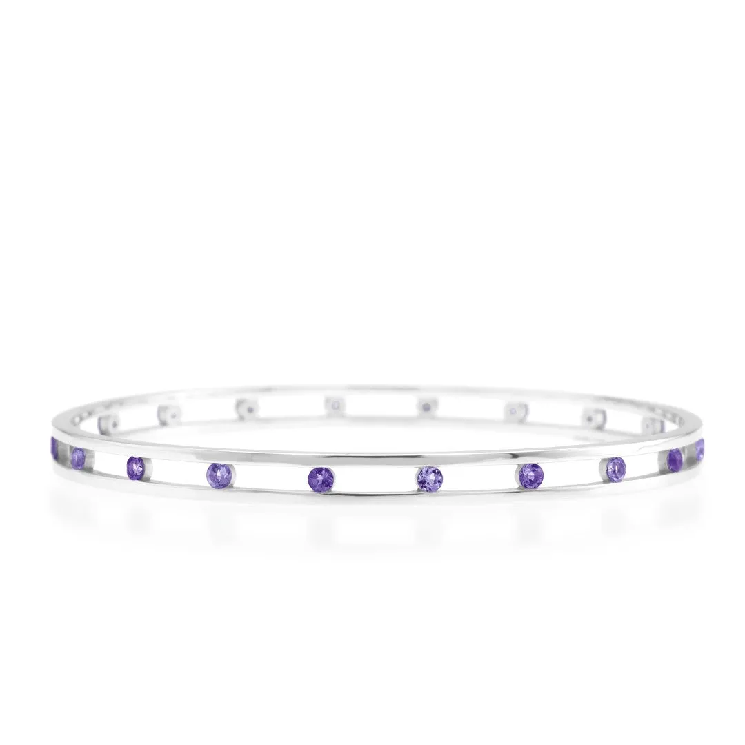 Carousel Bangle in Amethyst