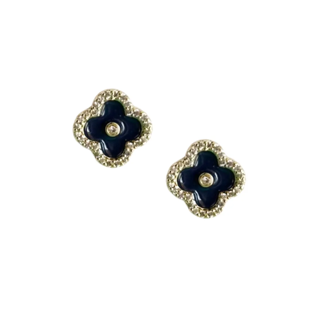 Chloe Stud Navy