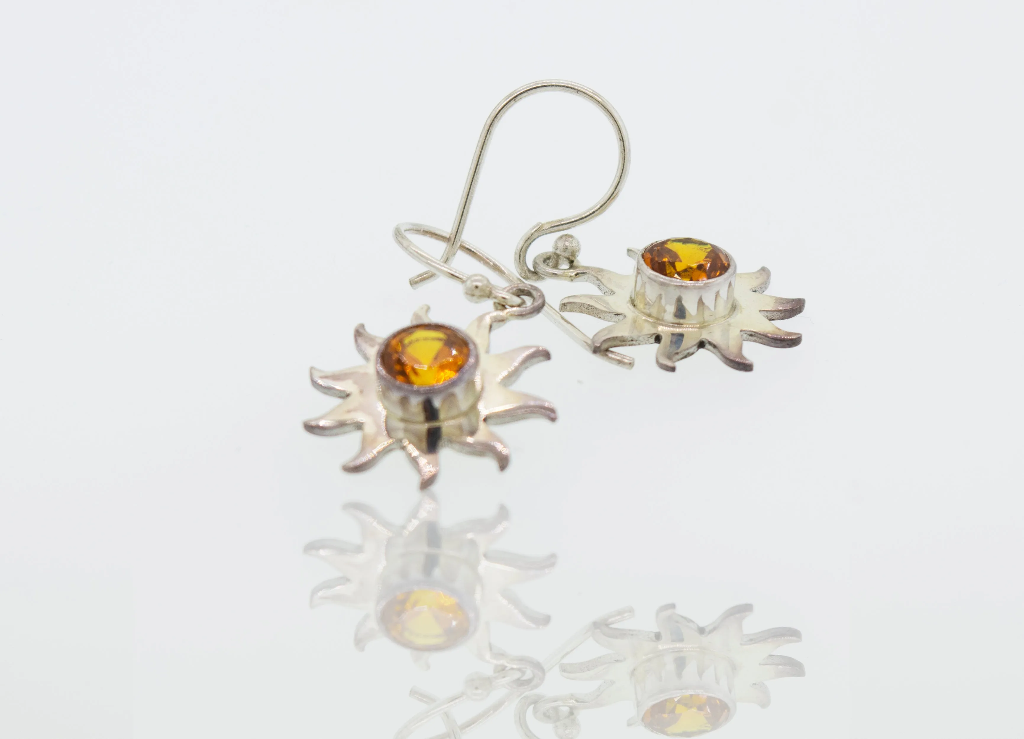 Citrine Sunburst Earrings