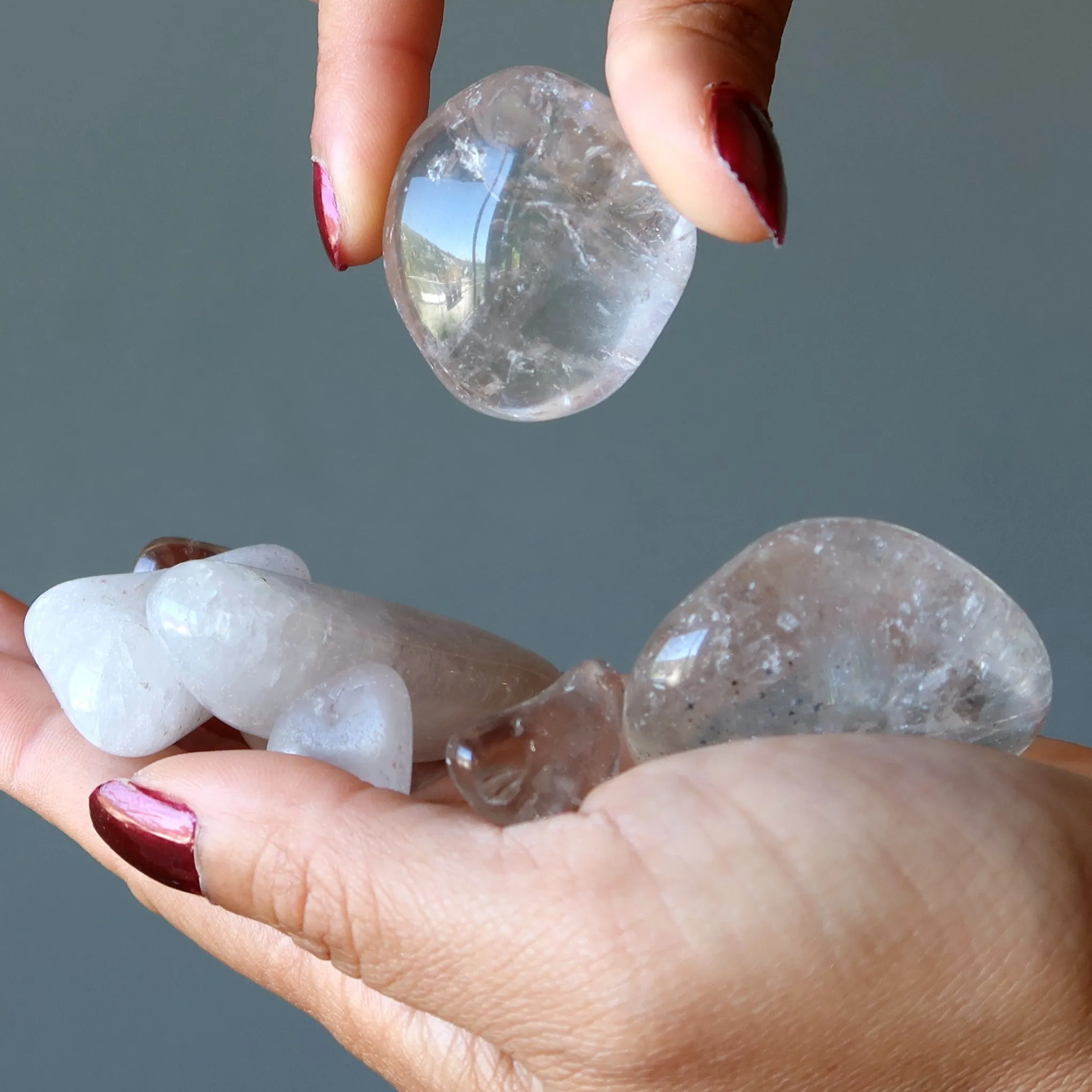 Clear Quartz Tumbled Stone I Do Everything