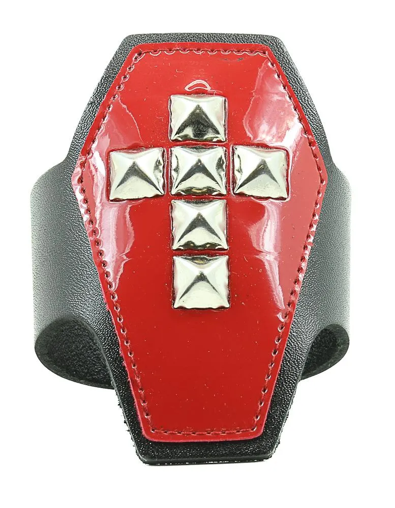 Coffin Bracelet Cross Stud
