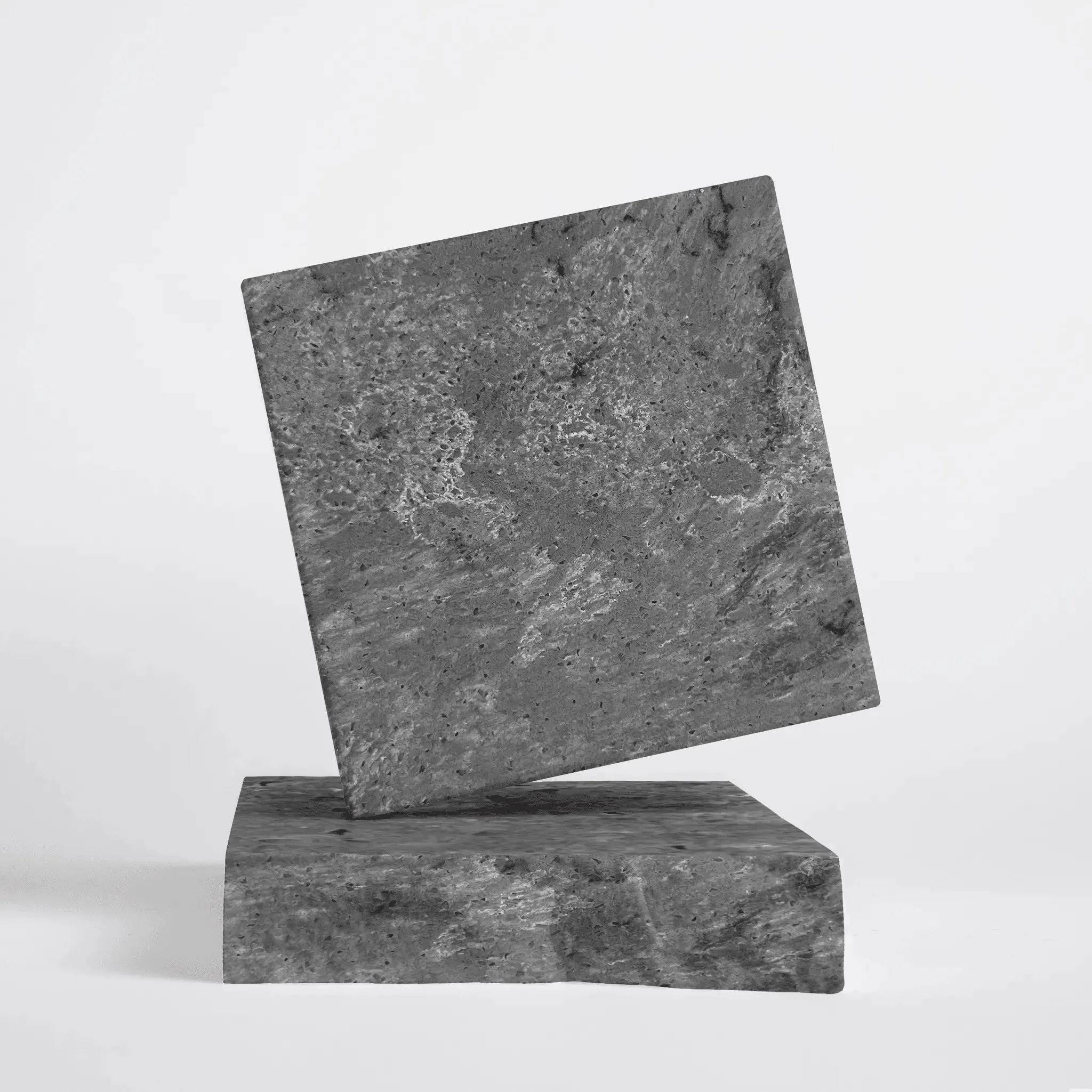 Concrete Grey Quartz Stone Swatch
