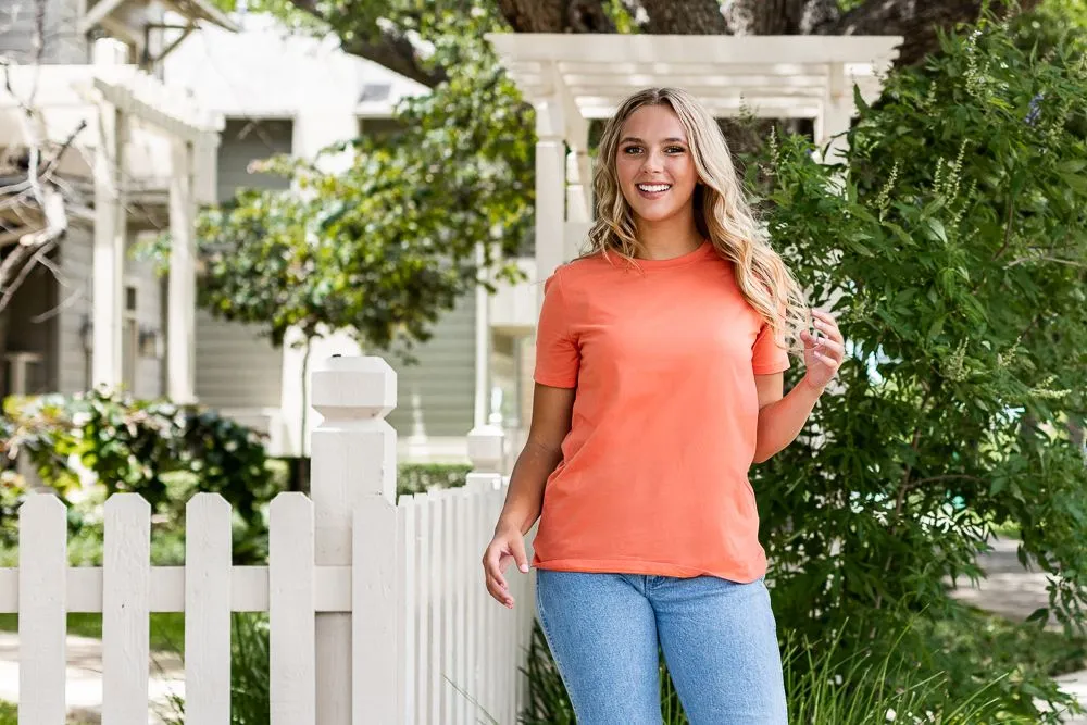 Coral Blank Tee