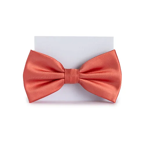 Coral Pink Bow Tie