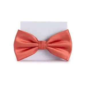 Coral Pink Bow Tie