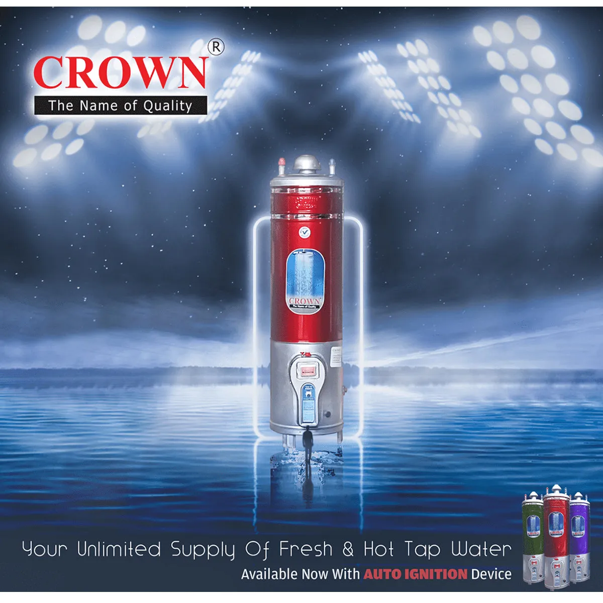 Crown Appliances 30 Gallon (12X16) Gas Geyser