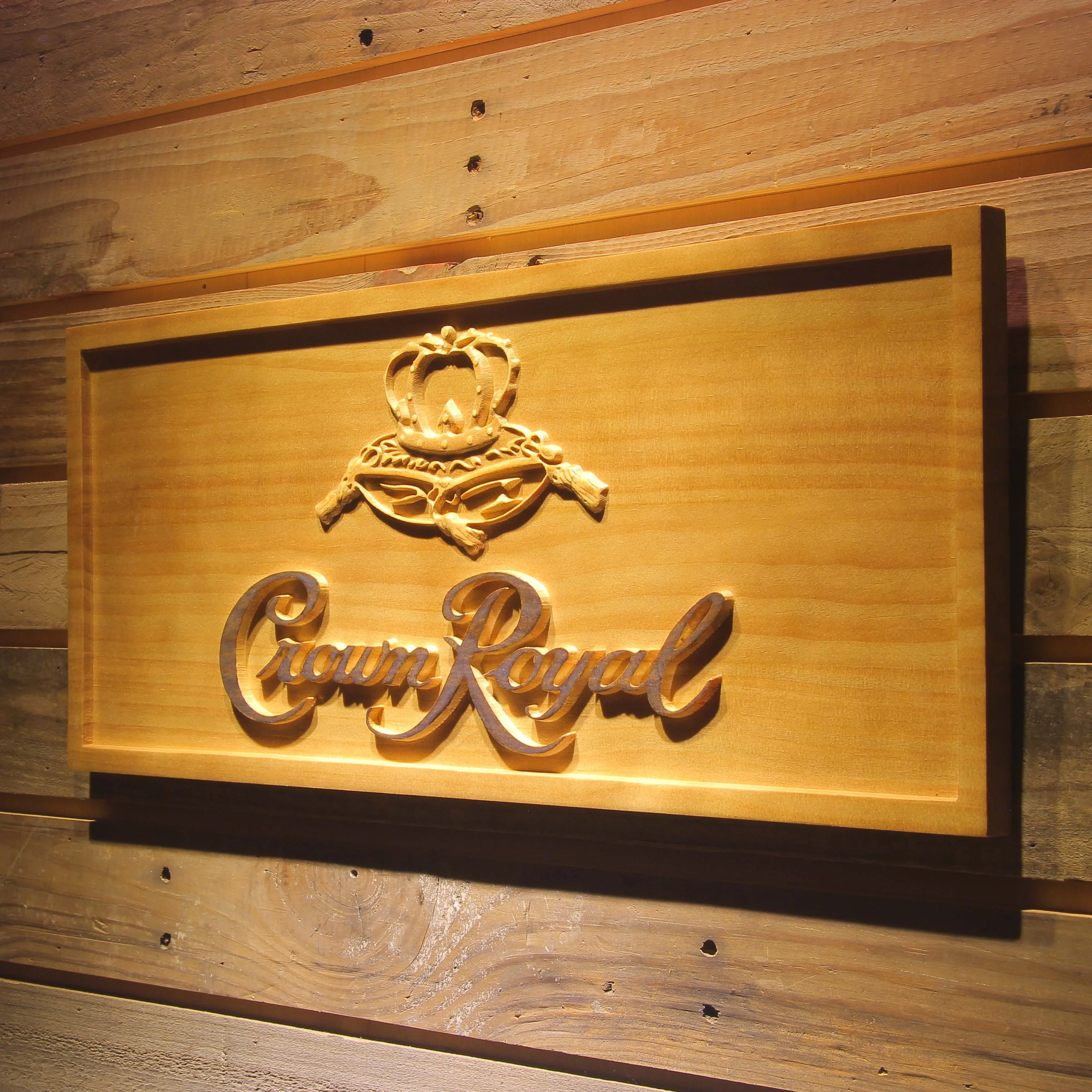 Crown Royal  3D Wooden Signs