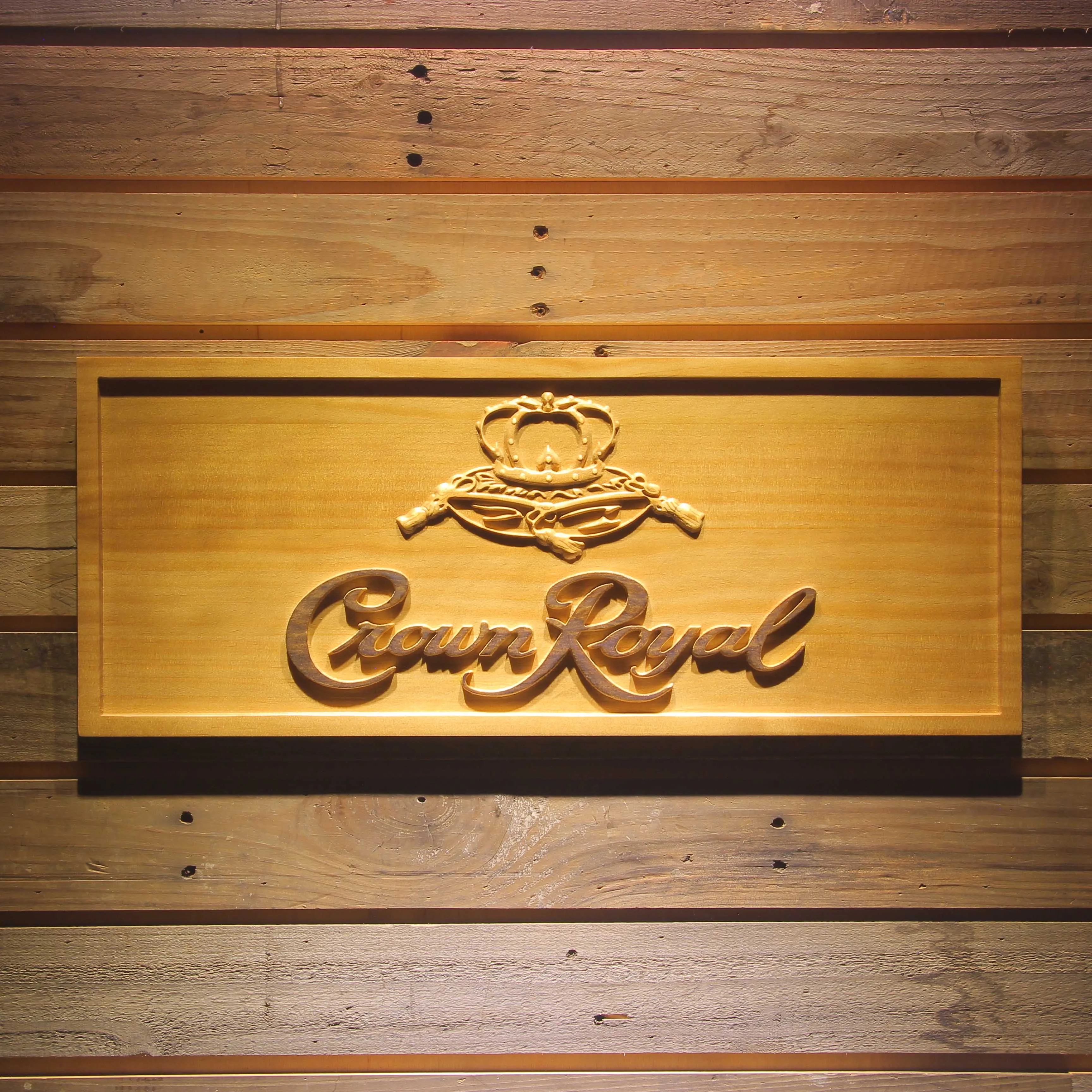 Crown Royal  3D Wooden Signs