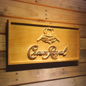 Crown Royal  3D Wooden Signs