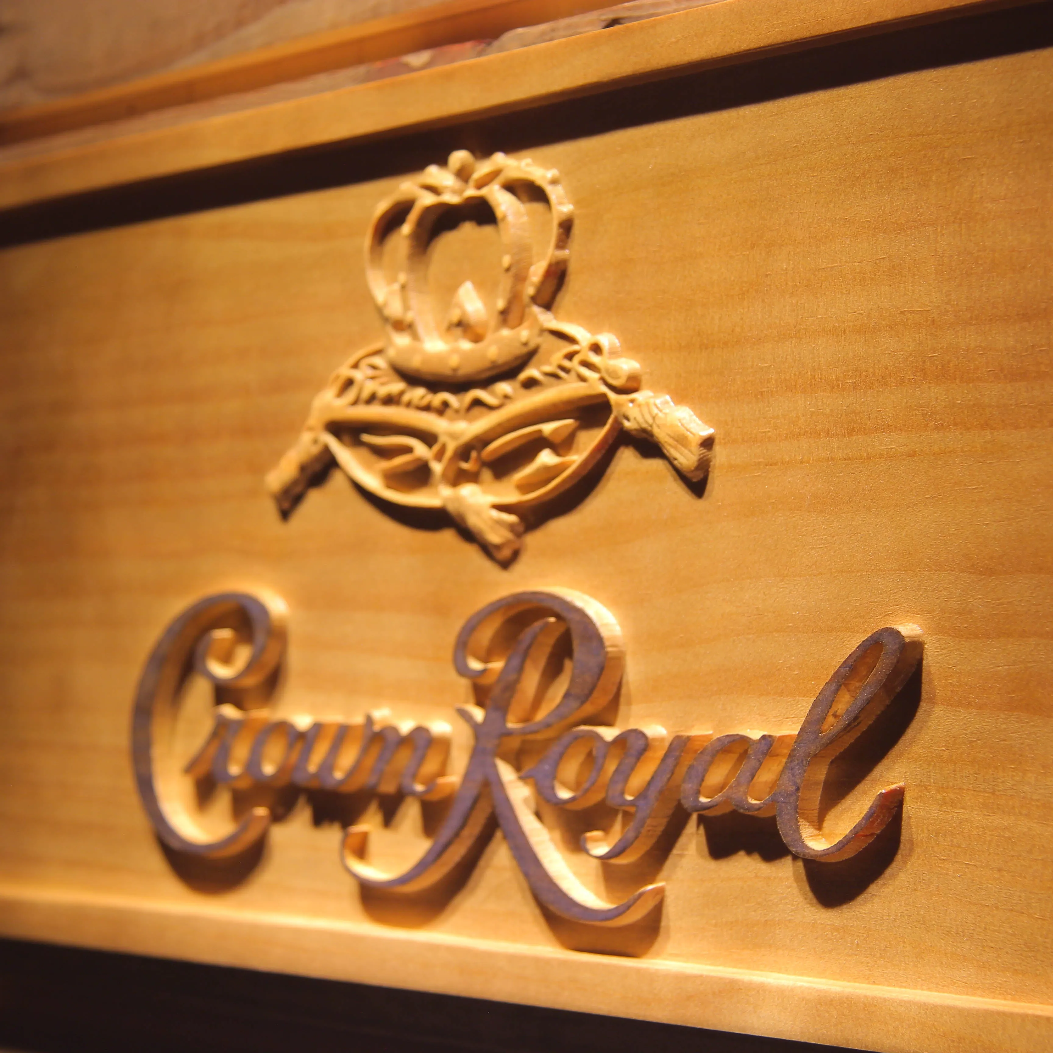 Crown Royal  3D Wooden Signs