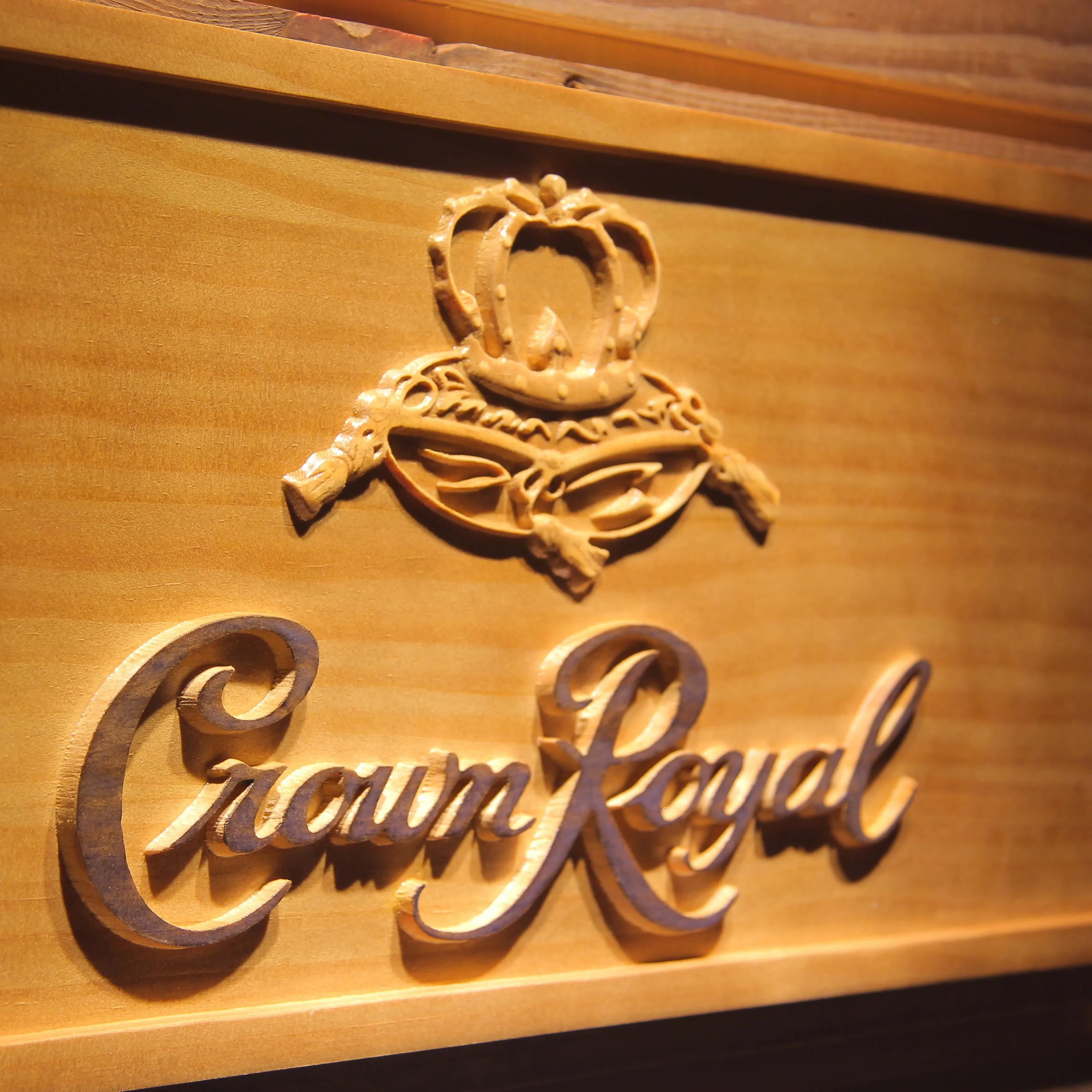 Crown Royal  3D Wooden Signs