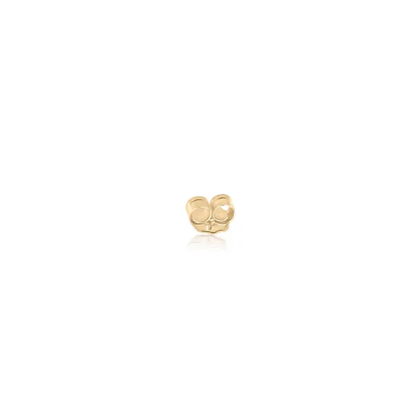 CZ Pave Bar Stud Earring- 14K Gold