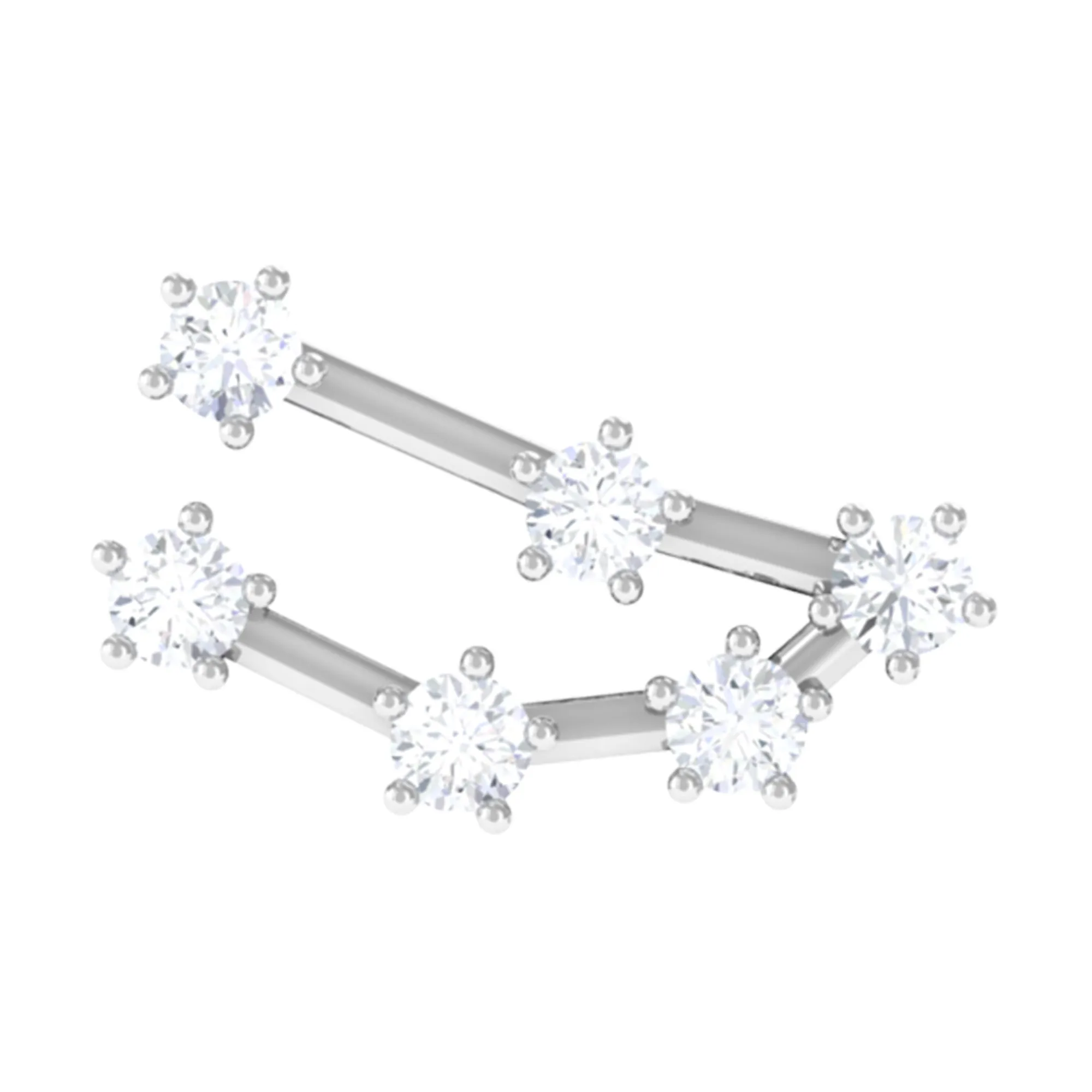 Diamond Capricorn Constellation Helix Piercing Earring