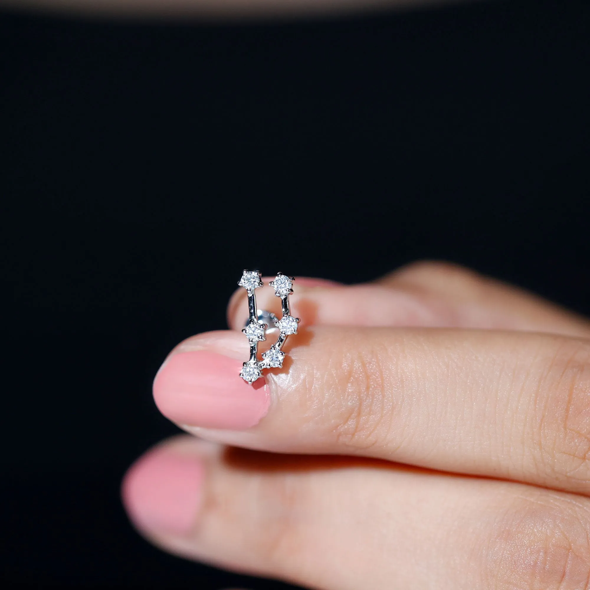 Diamond Capricorn Constellation Helix Piercing Earring