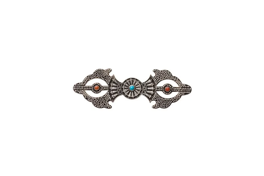 Dorje Coral Brooch