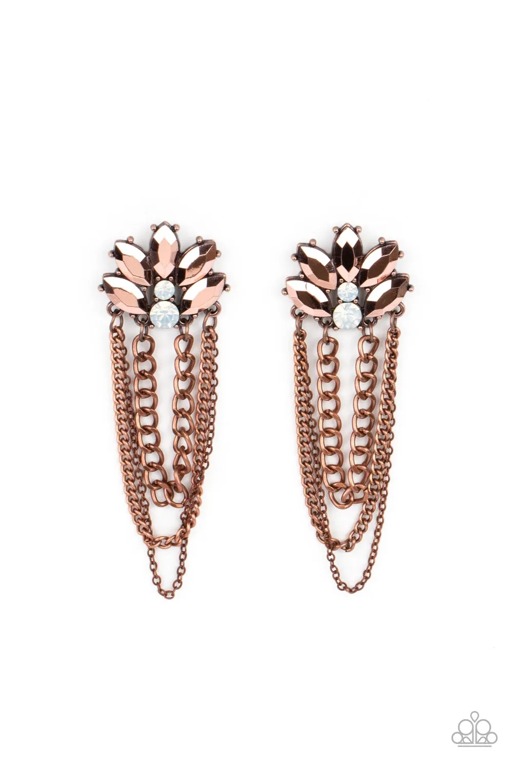 Earrings Reach for the SKYSCRAPERS - Copper