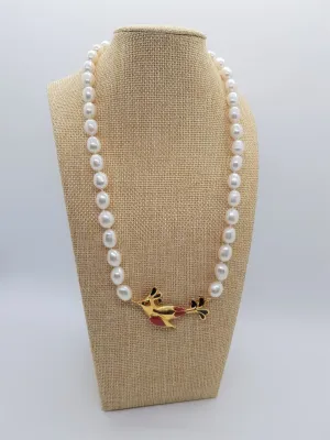 Eleonora Varini - Pearl Necklace with Bird