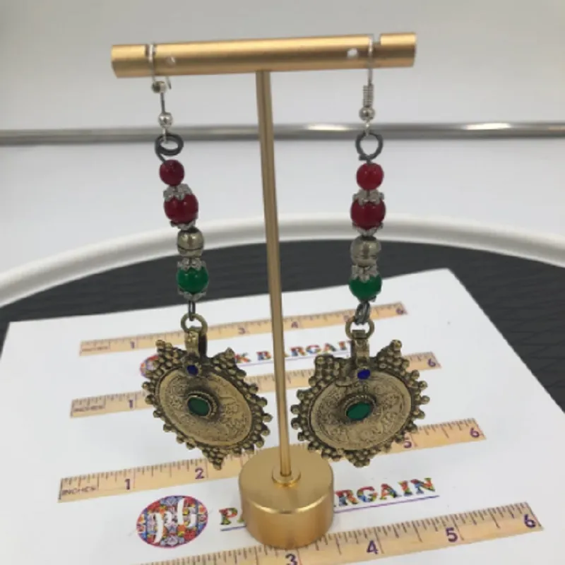 Ethnic Dangle Earrings With Coins