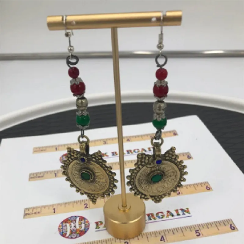 Ethnic Dangle Earrings With Coins
