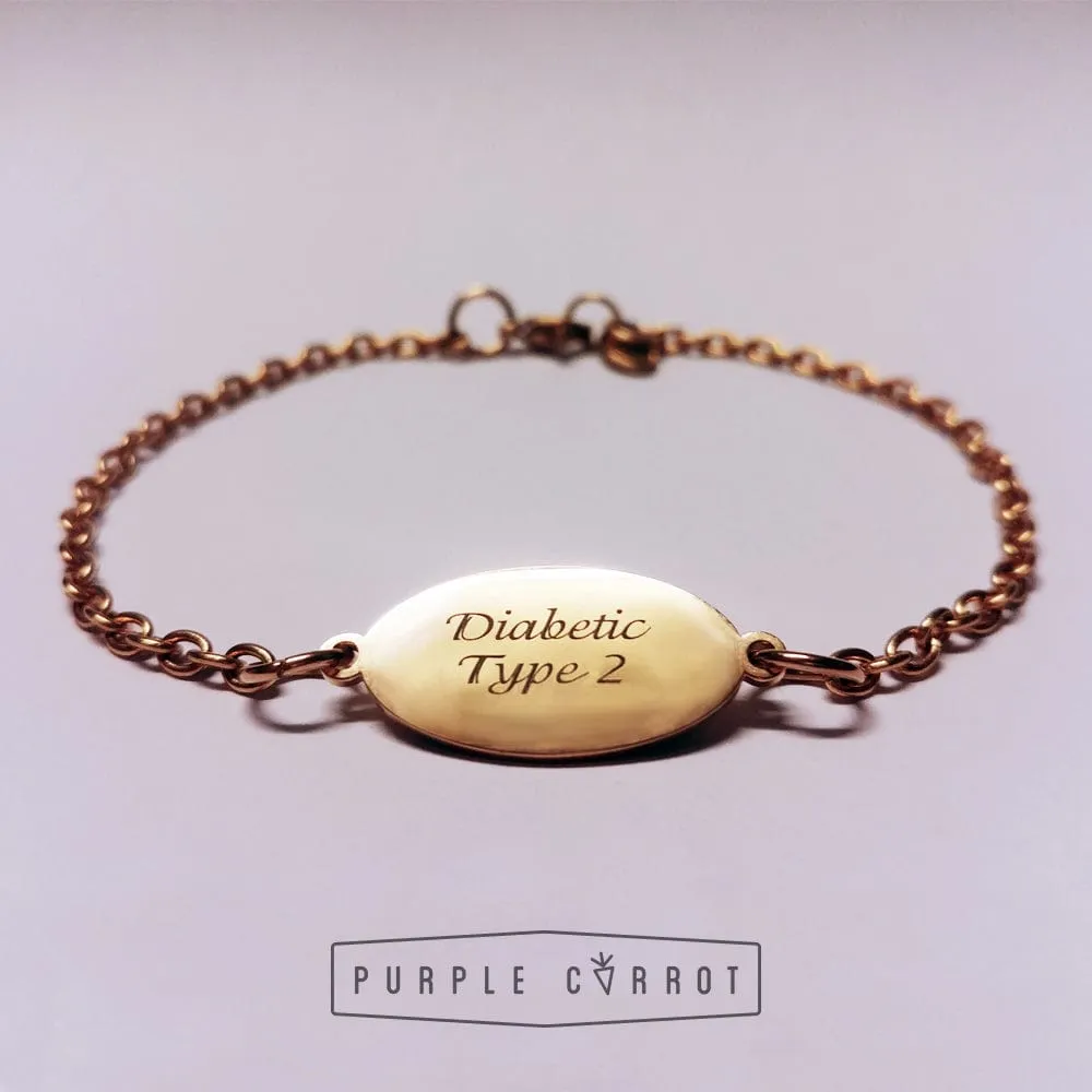 Female Oval Medical Bracelet